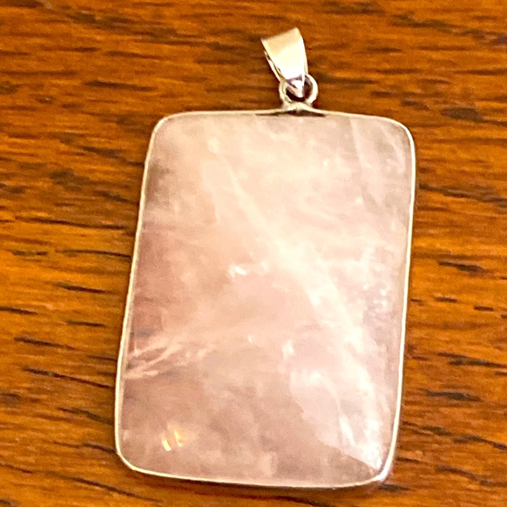 NEW Rose Quartz Stone Pendant